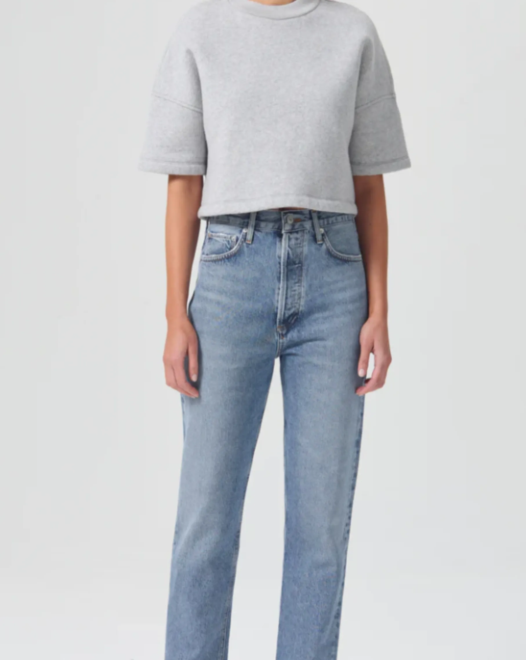 90'S PINCH WAIST HIGH RISE STRAIGHT