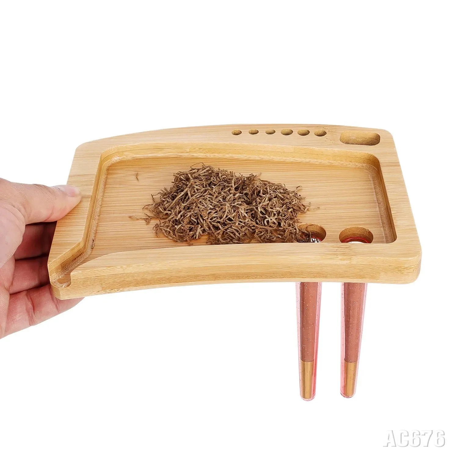 Bamboo Rolling Tray- Pre Rolled Cones Tray