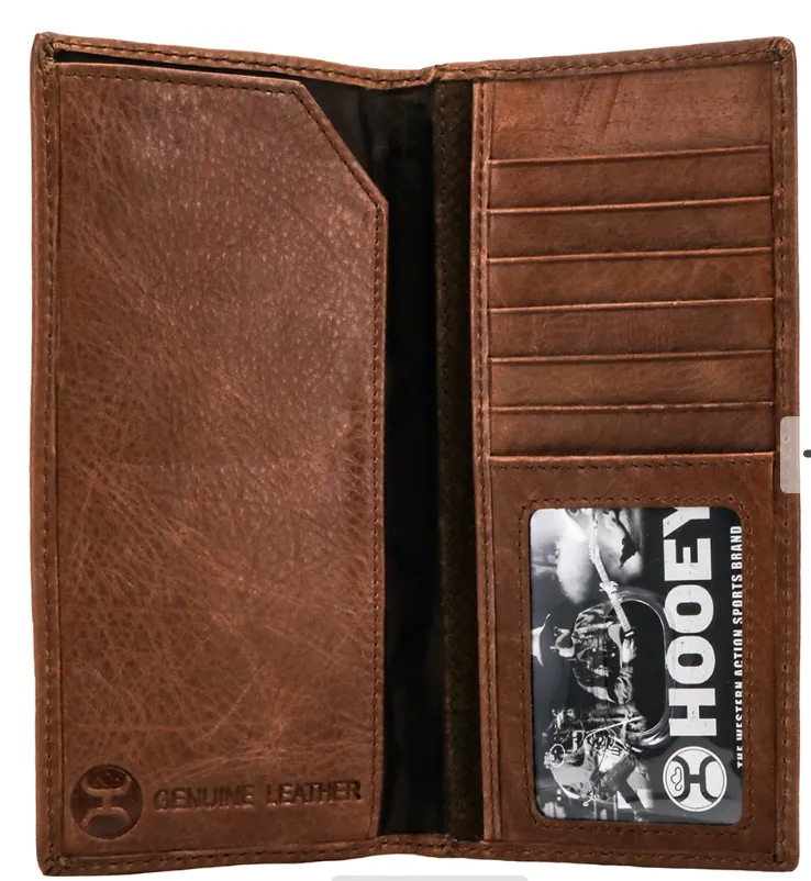 BGHW002--BR Rodeo Wallet - Hooey- "Hooey Classic Roughout"