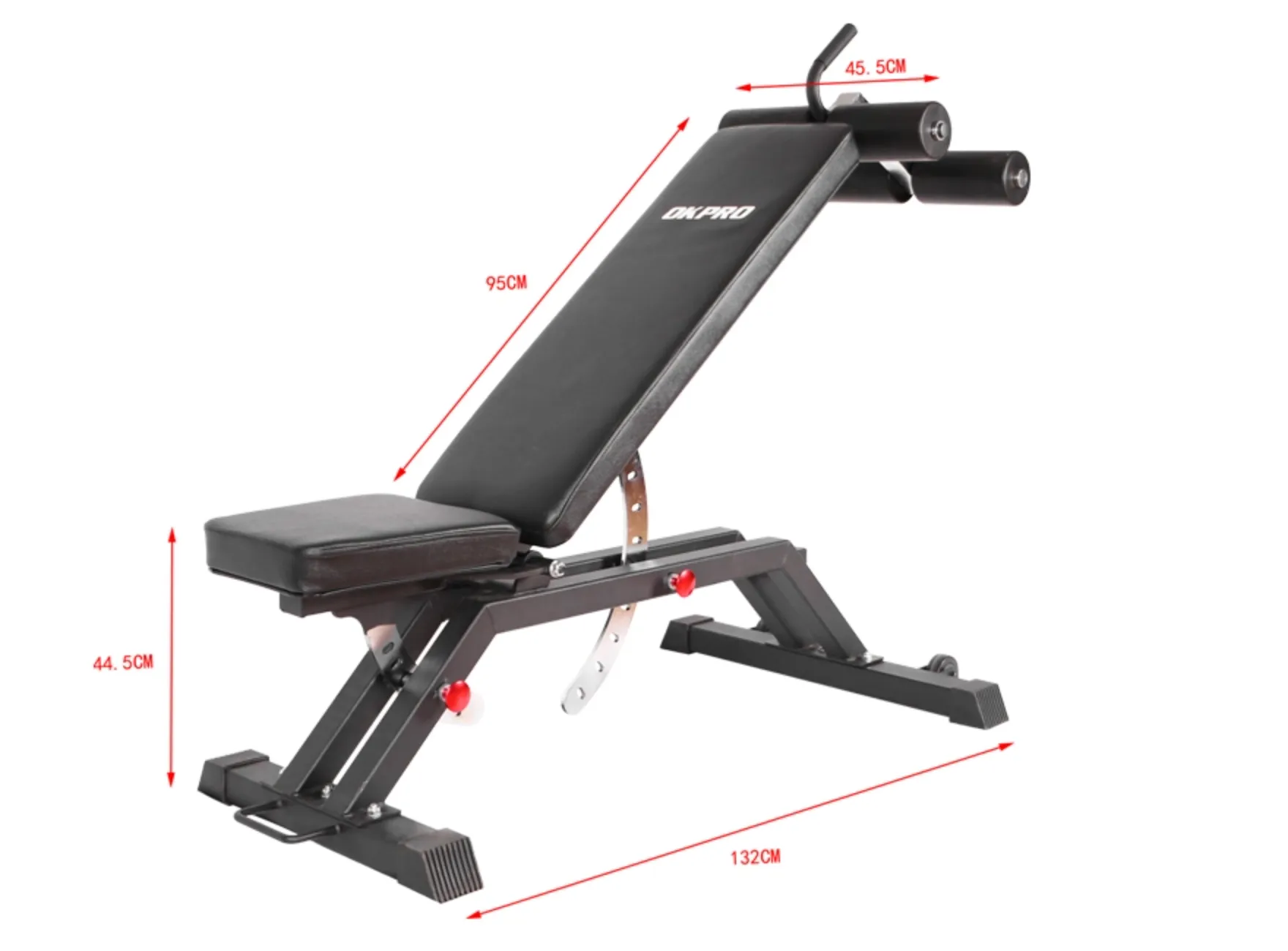 Commercial Adjustable FID Bench   Sit-Up / Decline Attachment