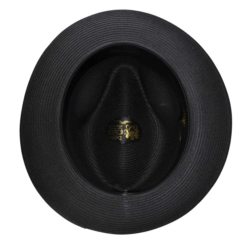 Dobbs Rosebud Black Florentine Milan Straw Hat