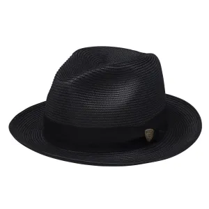 Dobbs Rosebud Black Florentine Milan Straw Hat
