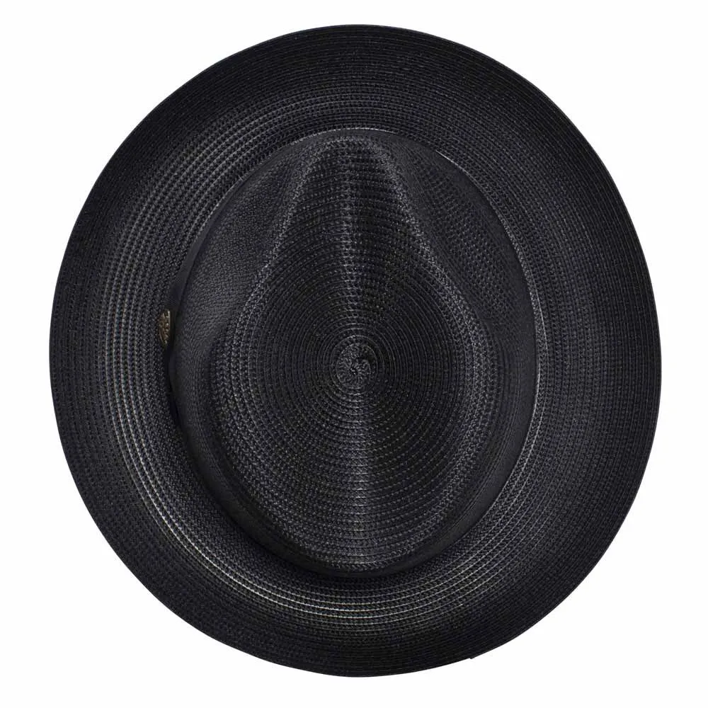 Dobbs Rosebud Black Florentine Milan Straw Hat