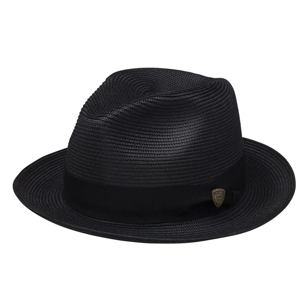 Dobbs Rosebud Black Florentine Milan Straw Hat