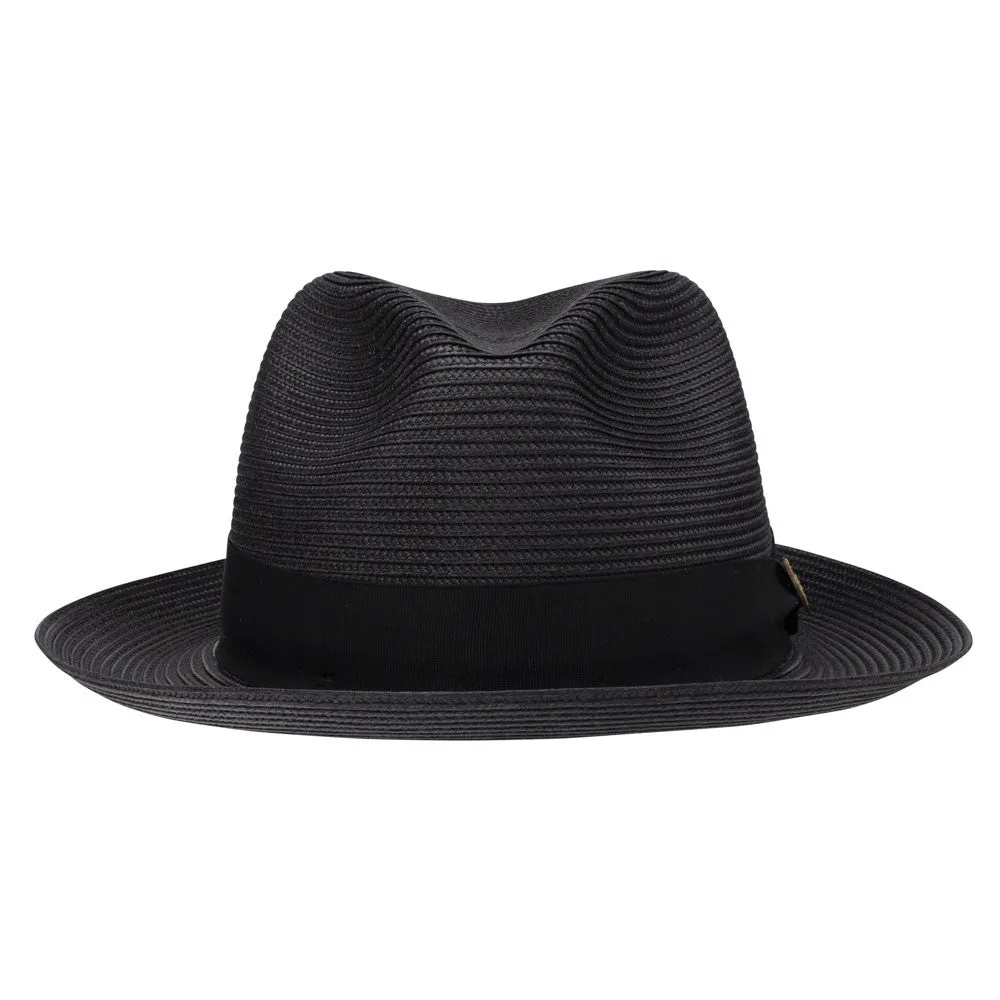 Dobbs Rosebud Black Florentine Milan Straw Hat