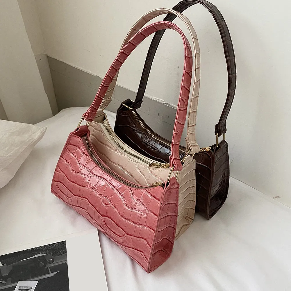 Fashion Exquisite Shopping PU Leather Handbag