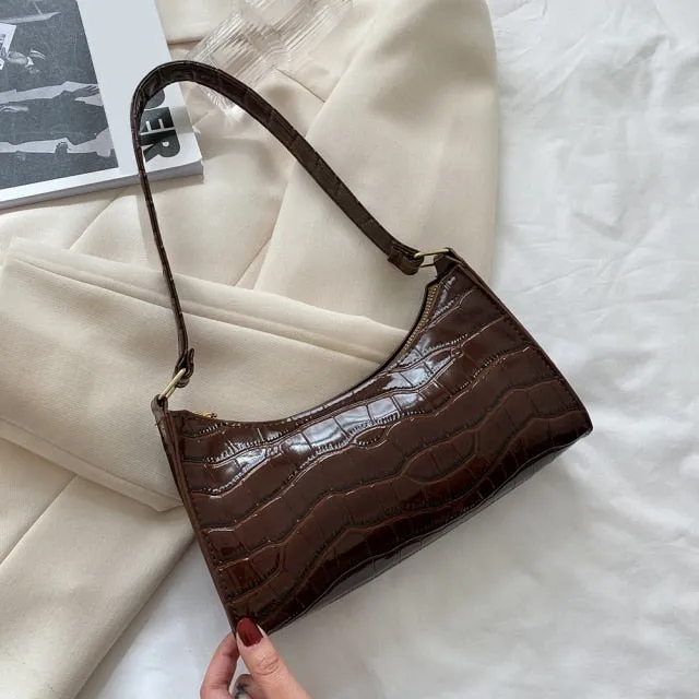 Fashion Exquisite Shopping PU Leather Handbag
