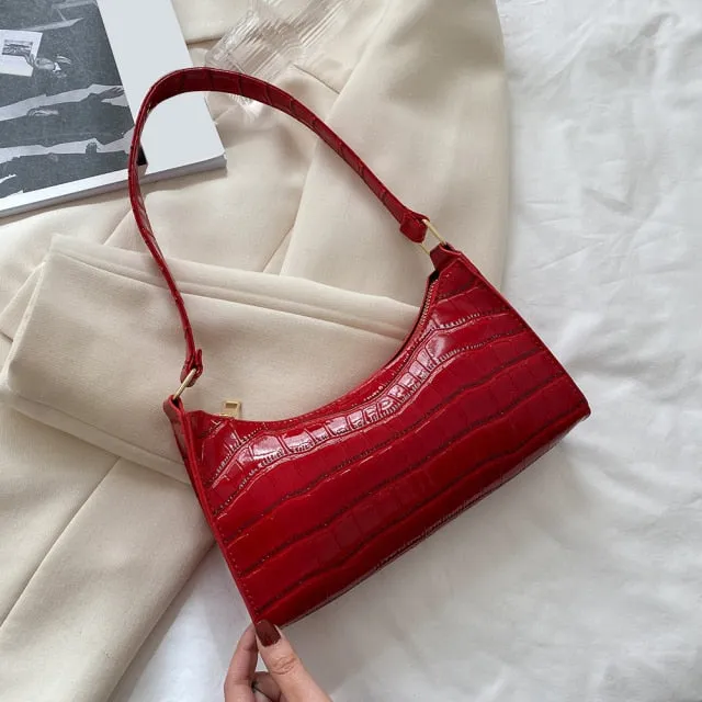 Fashion Exquisite Shopping PU Leather Handbag