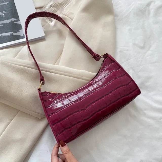 Fashion Exquisite Shopping PU Leather Handbag