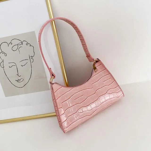 Fashion Exquisite Shopping PU Leather Handbag