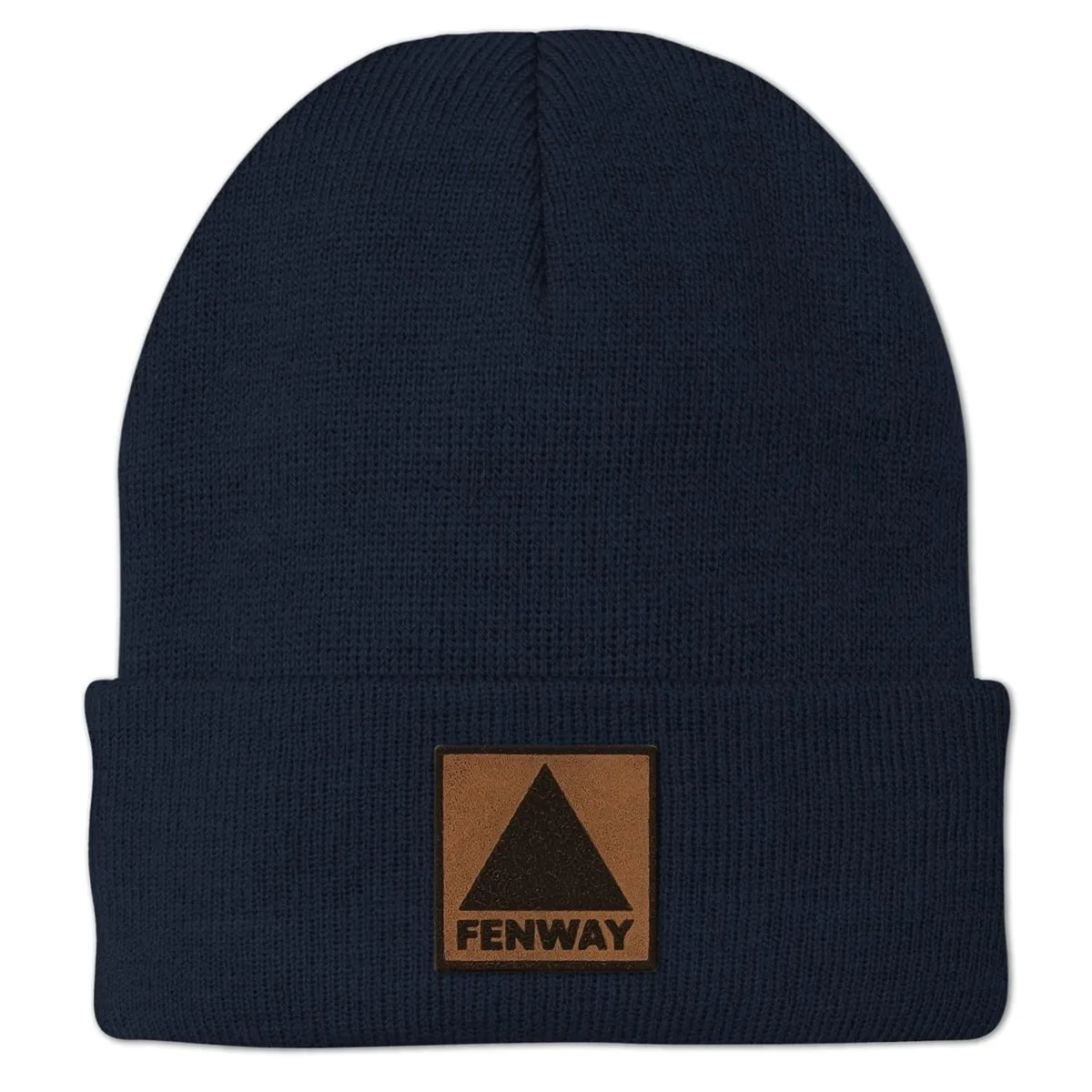 Fenway Leather Patch Cuff Knit