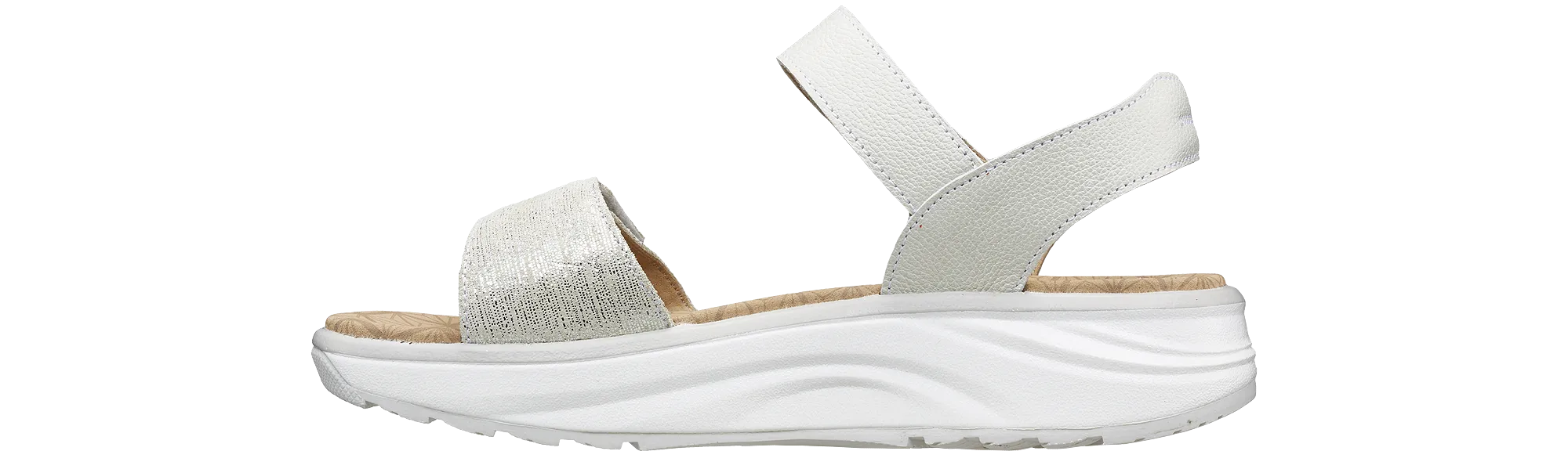 Flores beige metallic