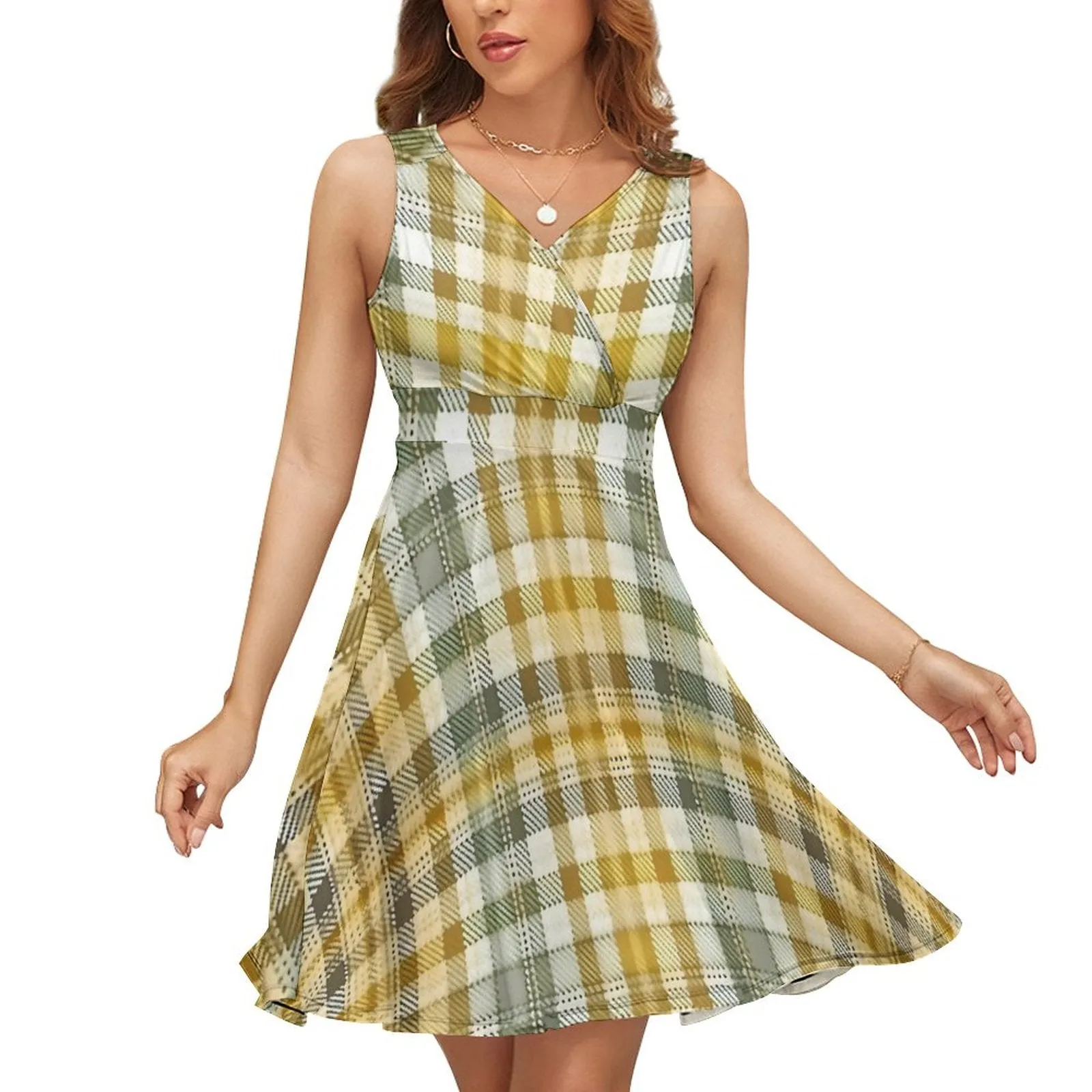 Goldie - Sleeveless High Waist Dress