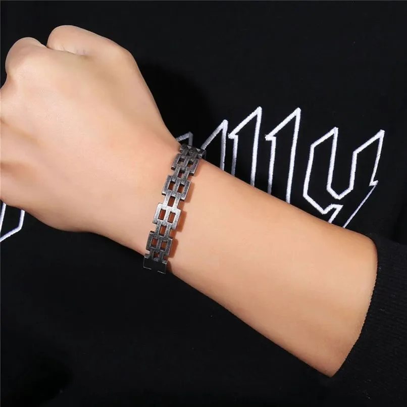 Italian Black, Made of 316L Stainless Steel Stylish Openable Kada Bracelet for Men
