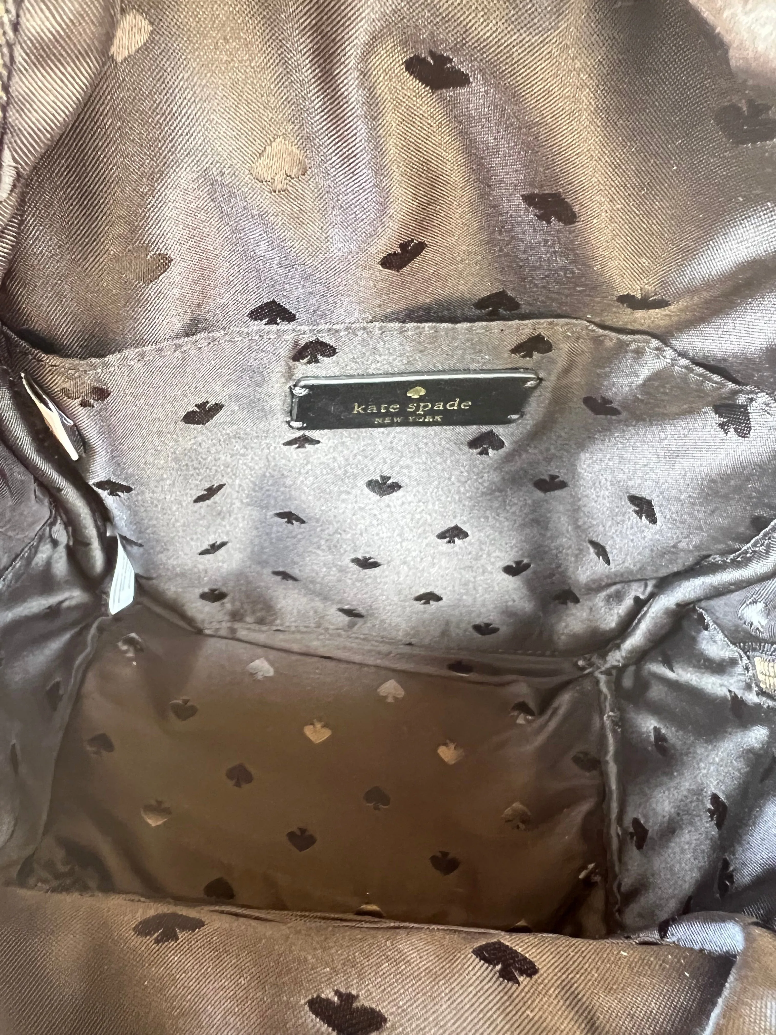 Kate Spade Chelsea The Little Better Nylon Mini Backpack Black Multi Apple