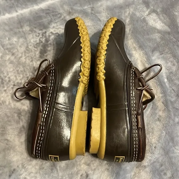 L. L. Bean Men's Brown Leather Duck Shoes