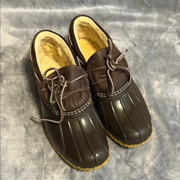 L. L. Bean Men's Brown Leather Duck Shoes