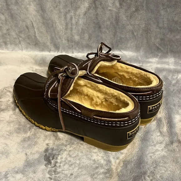 L. L. Bean Men's Brown Leather Duck Shoes