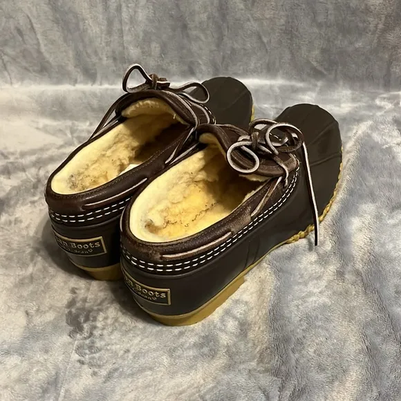 L. L. Bean Men's Brown Leather Duck Shoes