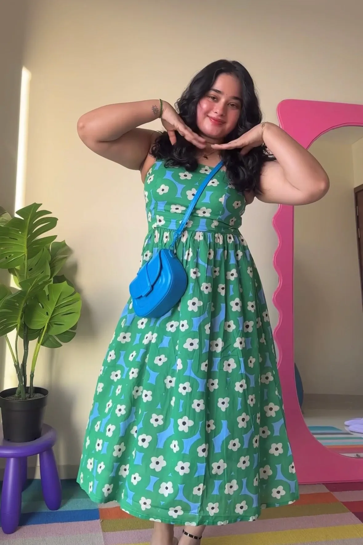 Laxmi Shetty in Capri - Bloom Dress