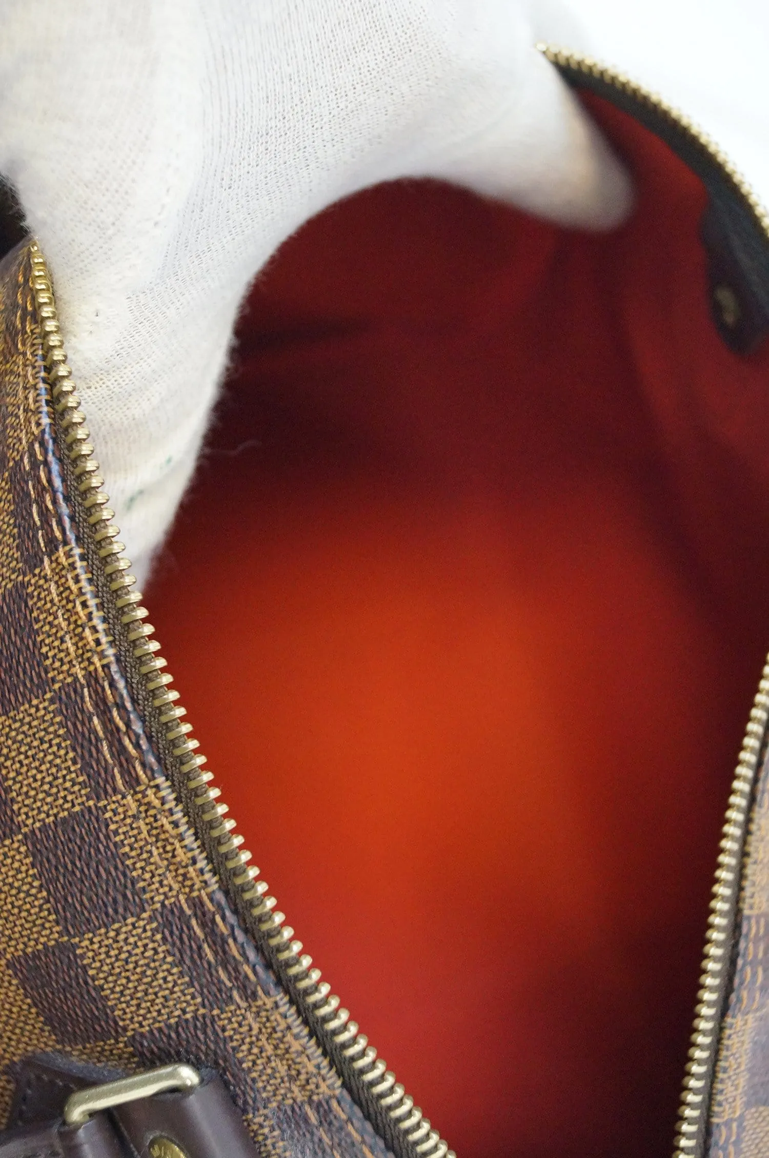 LOUIS VUITTON Damier Ebene Speedy 30 Handbag
