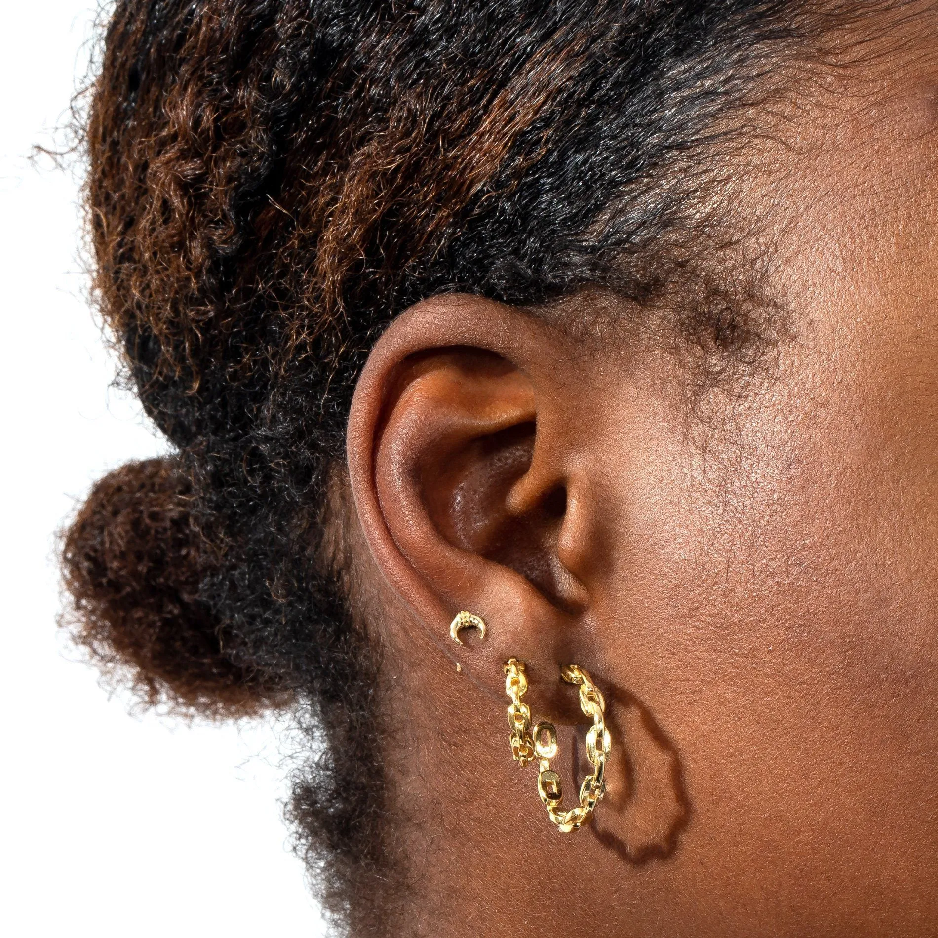 Mini Chain Hoop Earring