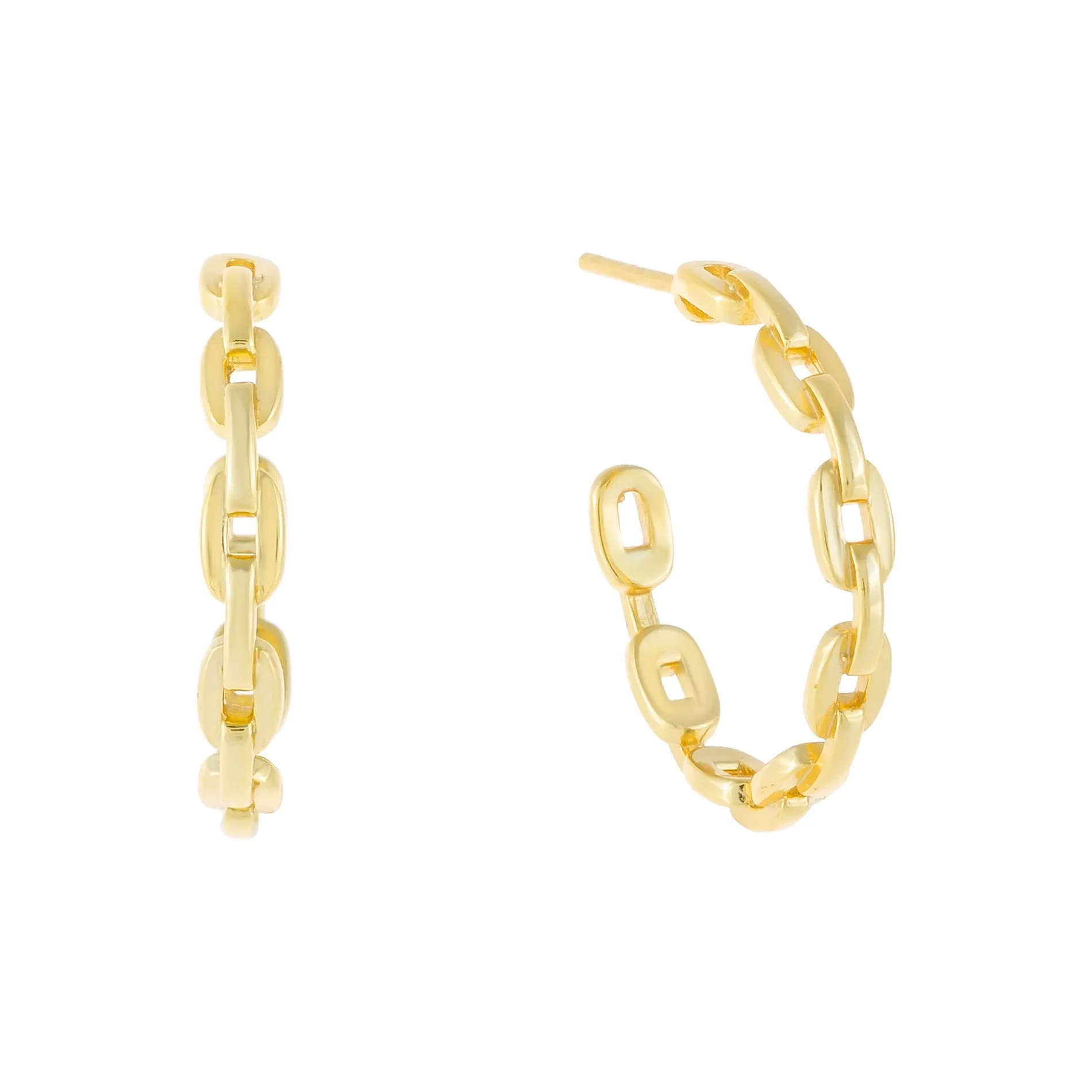 Mini Chain Hoop Earring