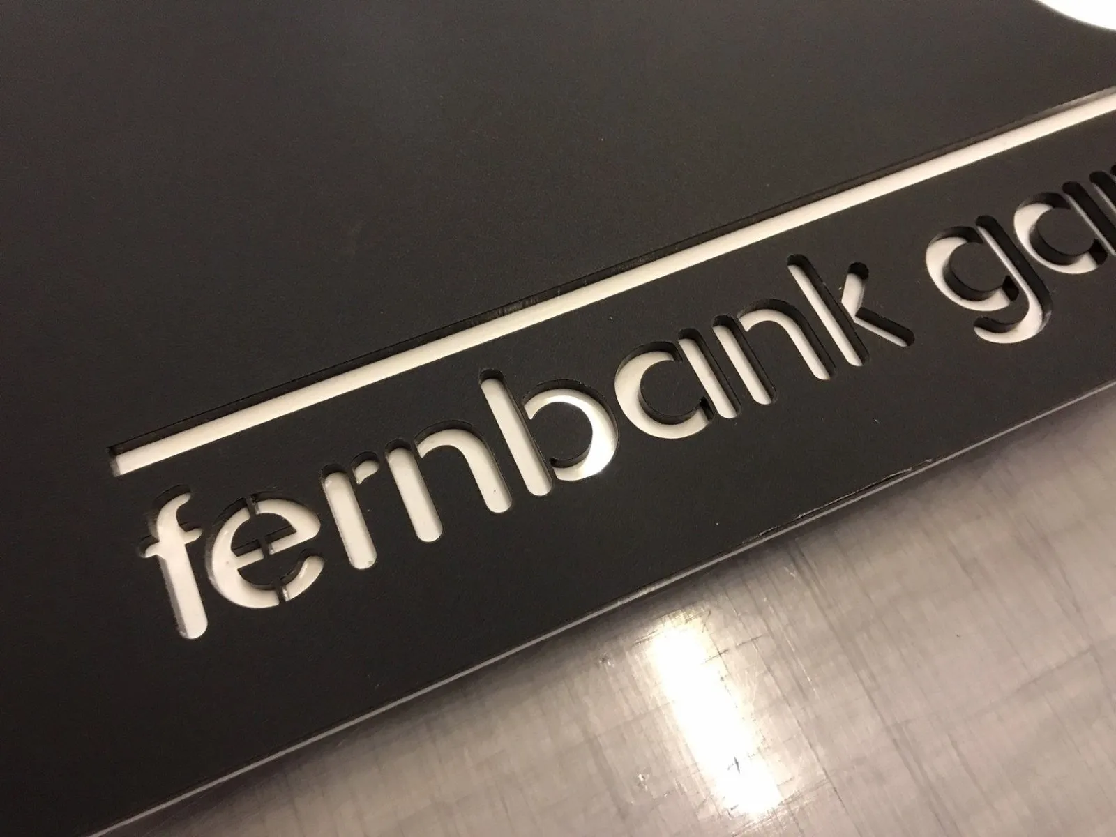 Modern, contemporary, stylish acrylic house number