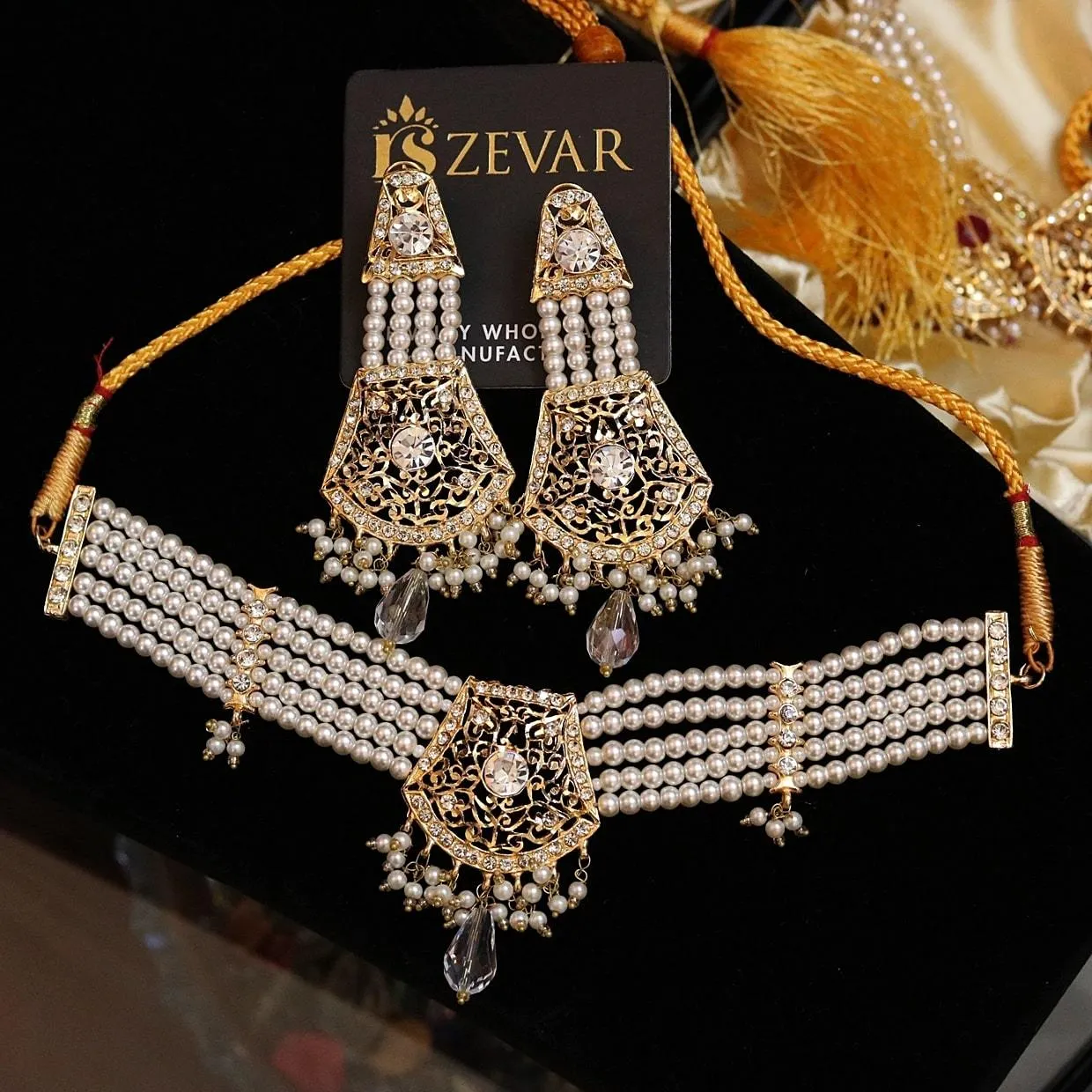 N2001 Stylish Pearl Choker Set