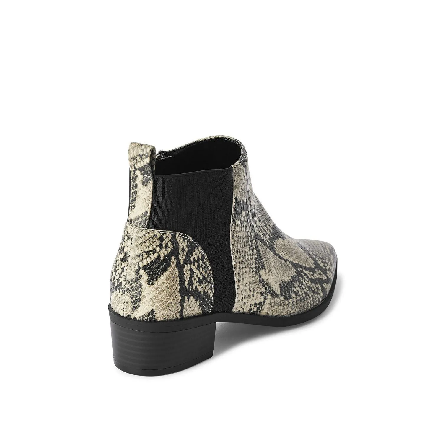 New George Women's Veena Booties in Snake Print Pattern, Sz 8