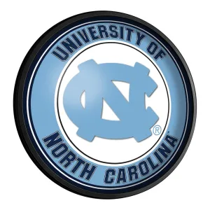 North Carolina Tar Heels: Round Slimline Lighted Wall Sign