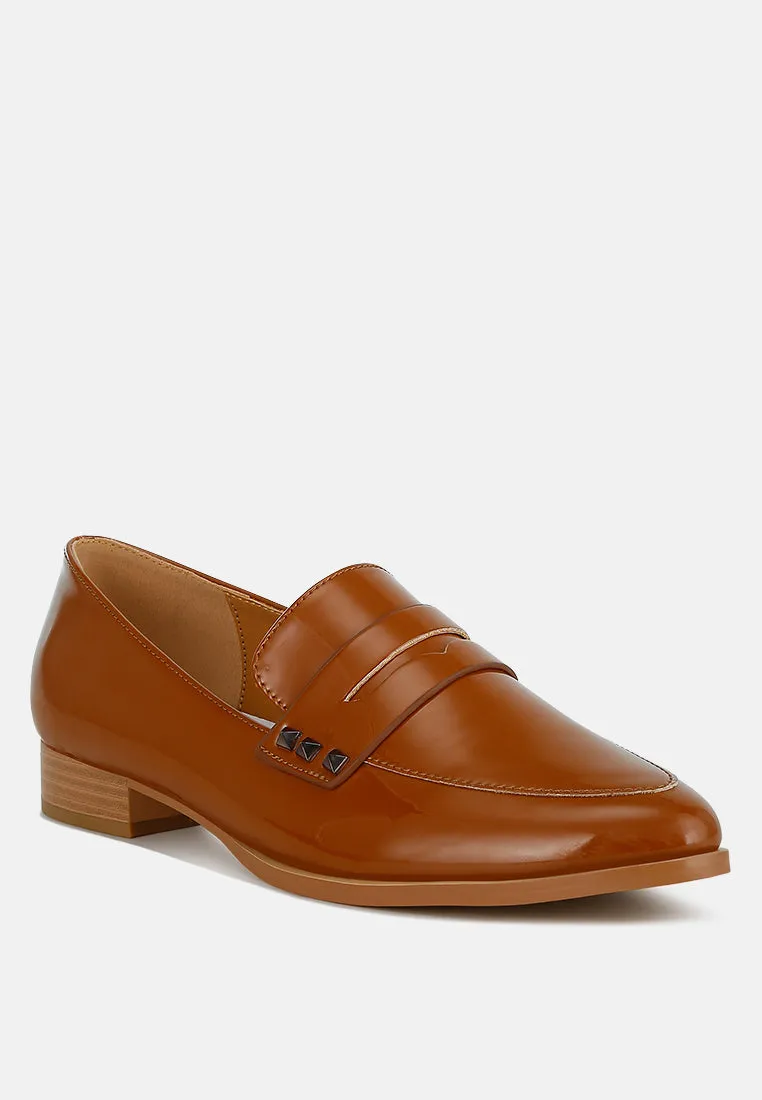Patent Pleather Penny Loafers By RAG