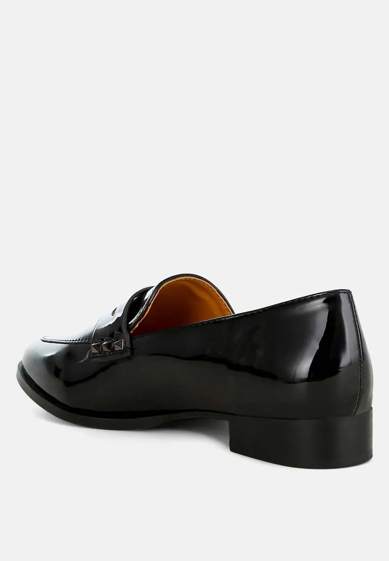 Patent Pleather Penny Loafers By RAG