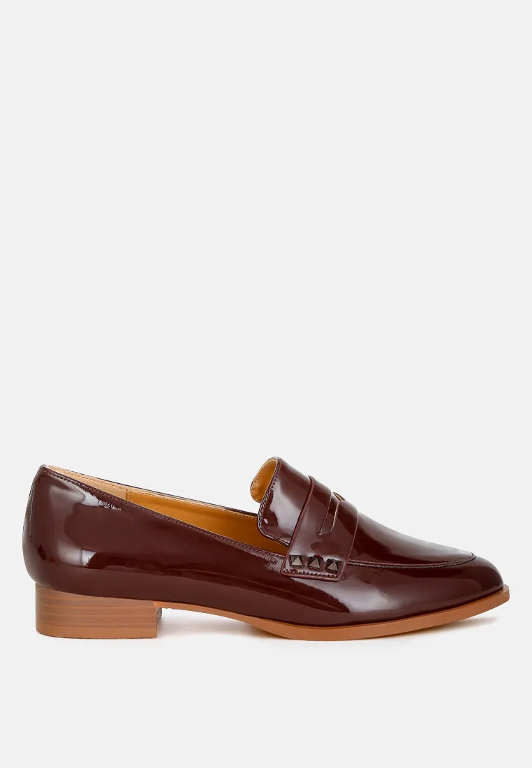 Patent Pleather Penny Loafers By RAG