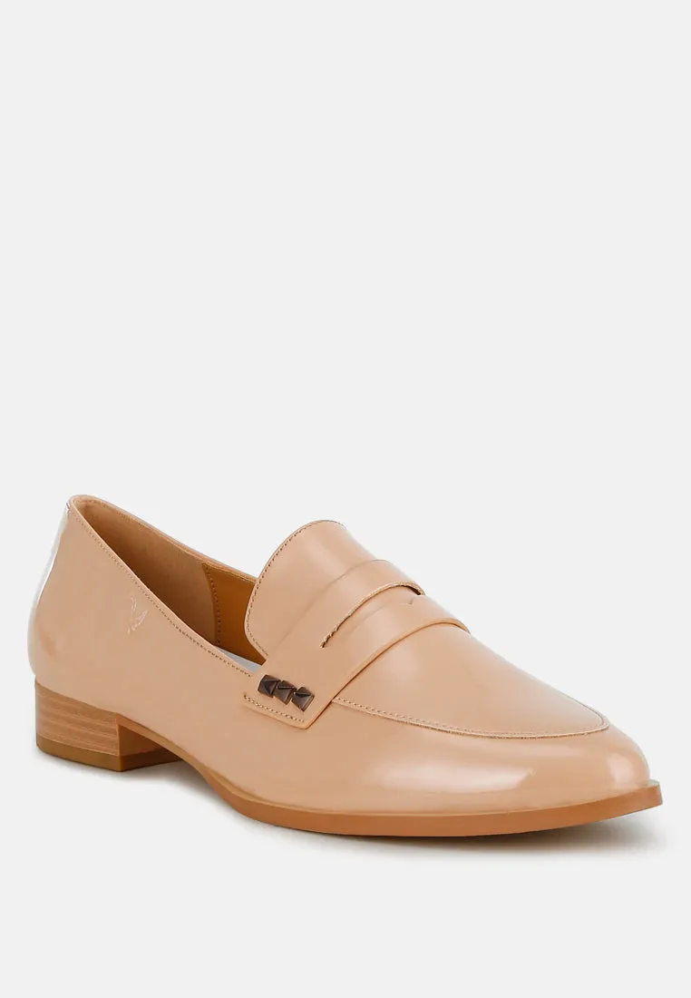 Patent Pleather Penny Loafers By RAG