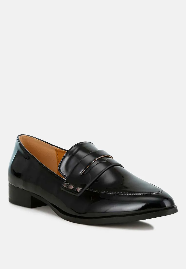 Patent Pleather Penny Loafers By RAG
