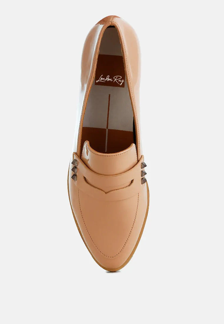 Patent Pleather Penny Loafers By RAG