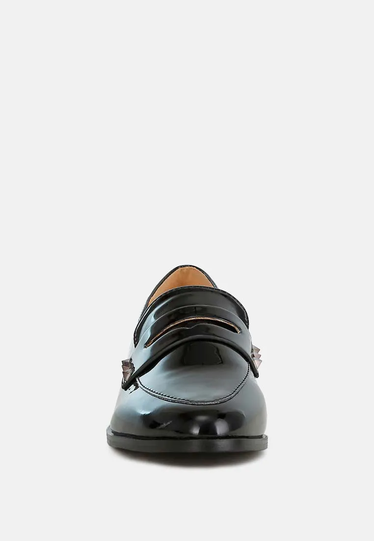 Patent Pleather Penny Loafers By RAG