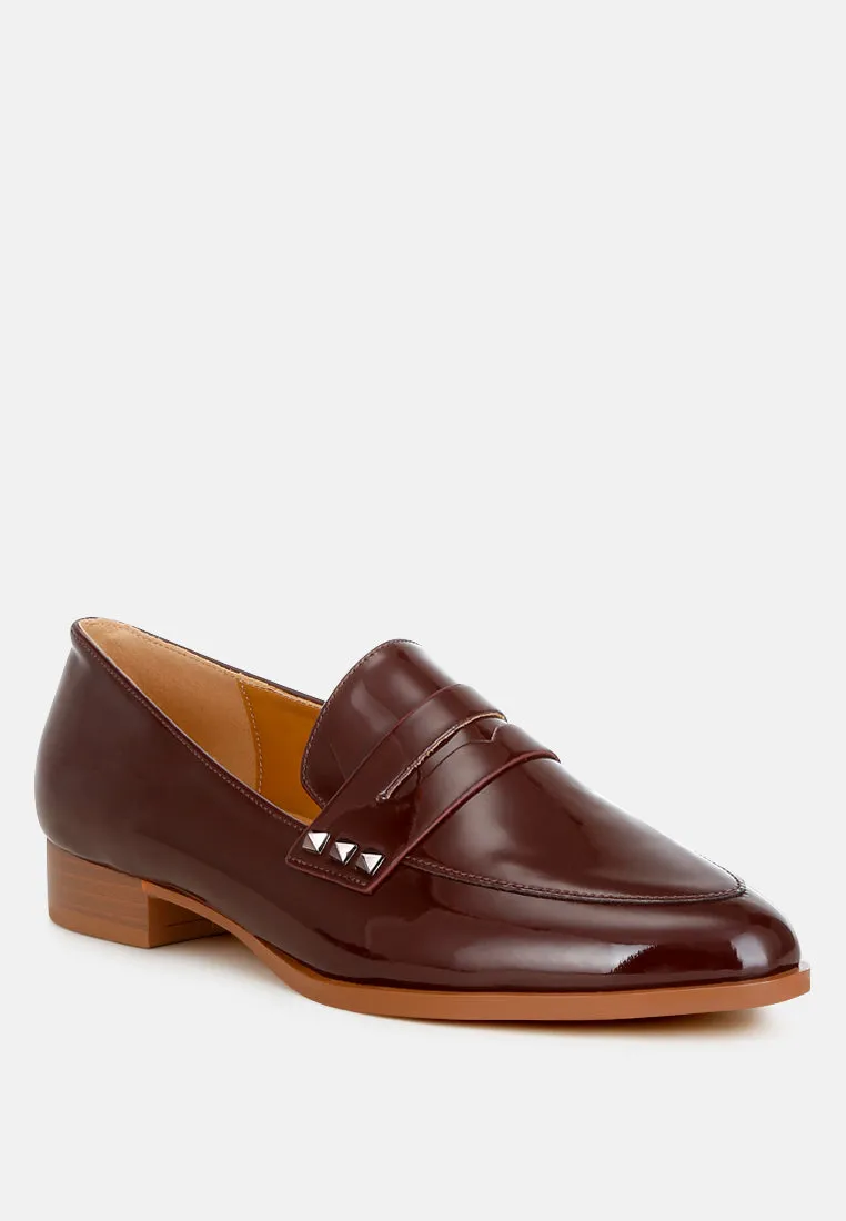 Patent Pleather Penny Loafers By RAG