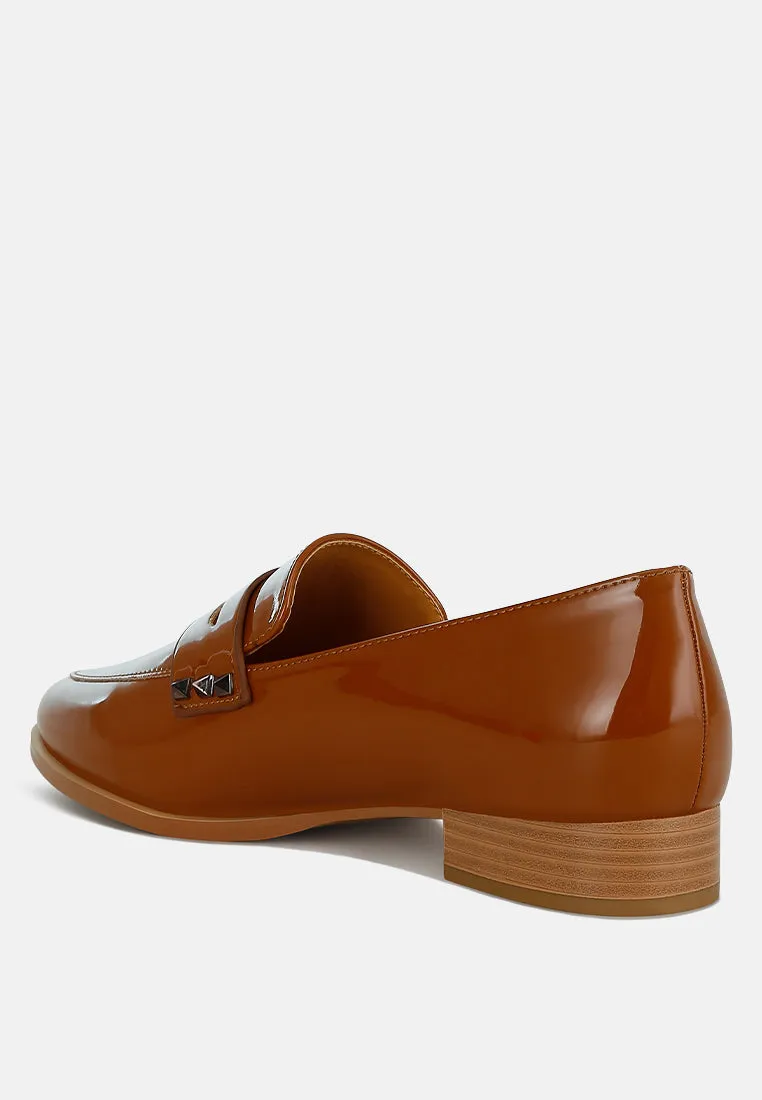 Patent Pleather Penny Loafers By RAG