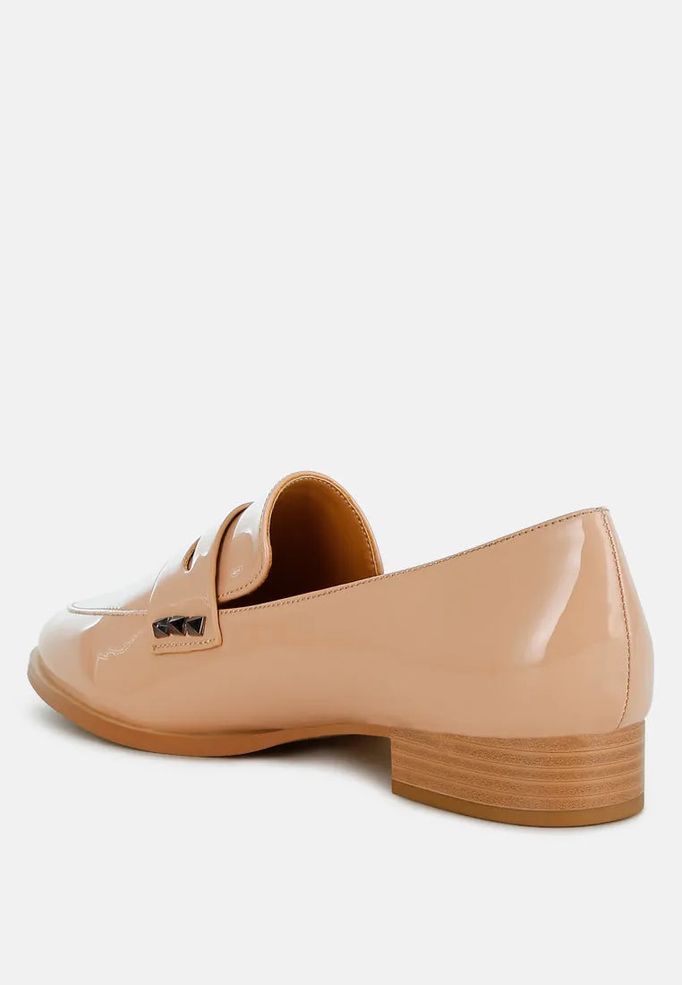 Patent Pleather Penny Loafers By RAG