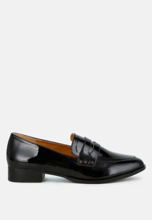 Patent Pleather Penny Loafers By RAG