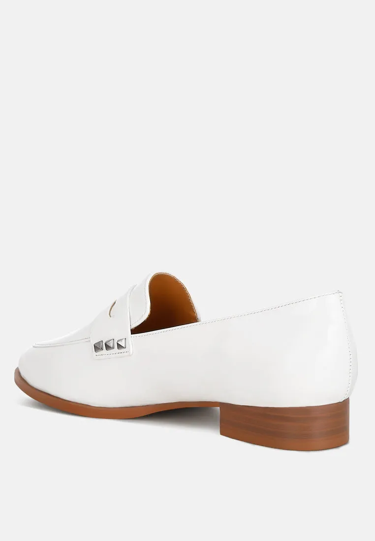 Patent Pleather Penny Loafers By RAG