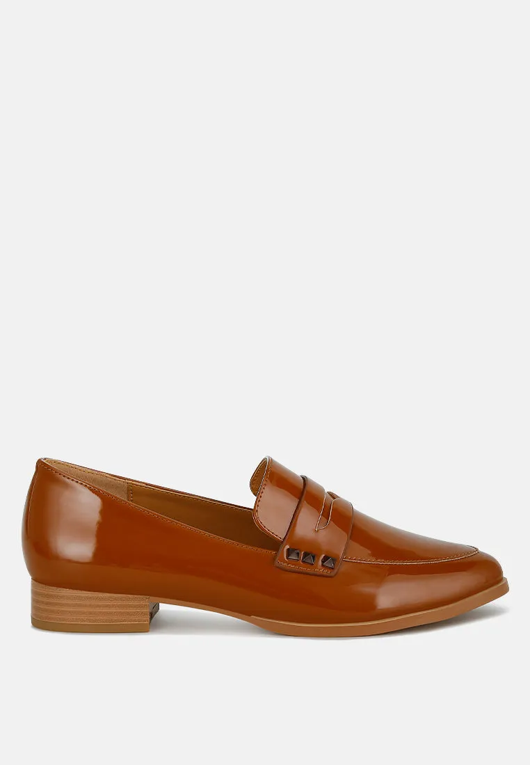 Patent Pleather Penny Loafers By RAG