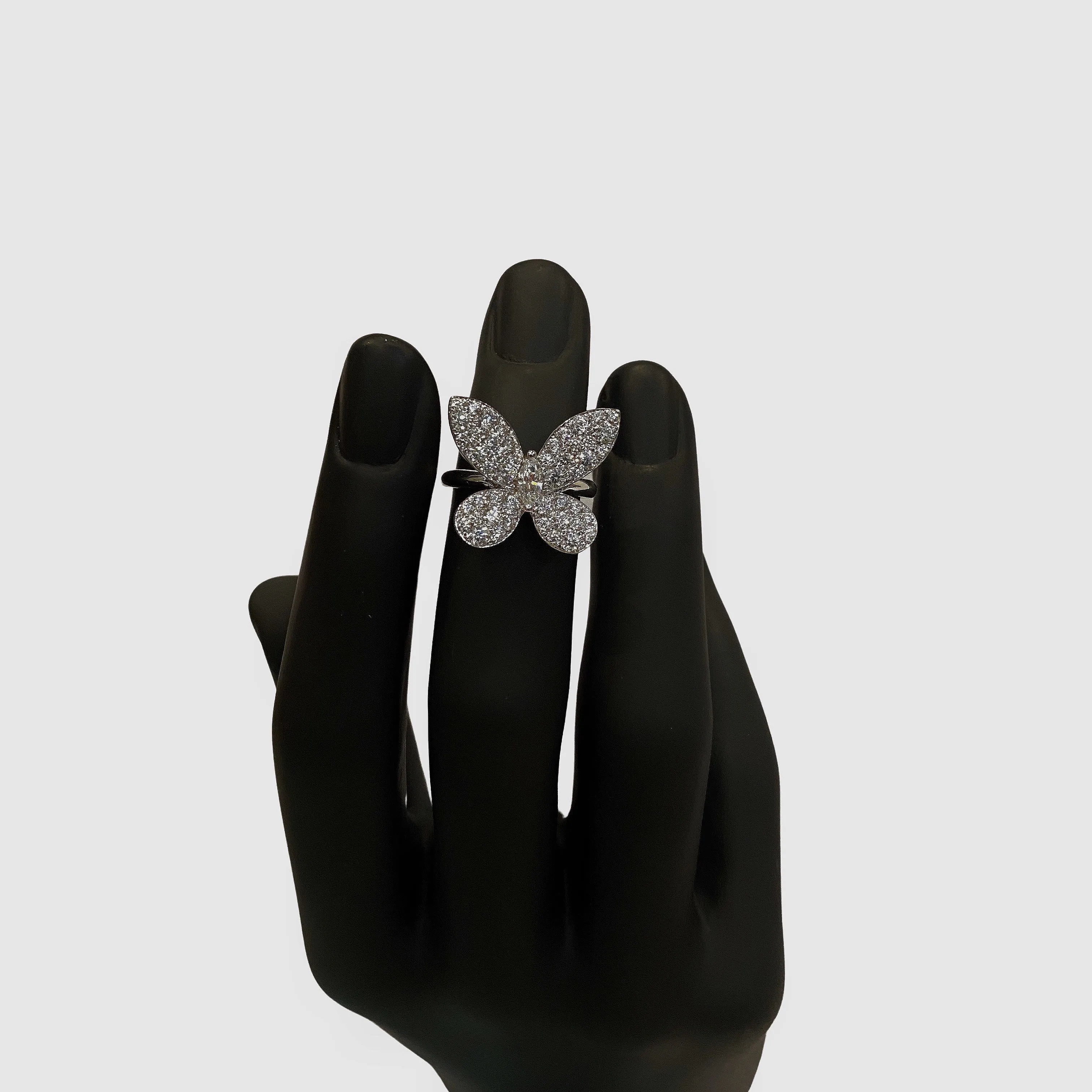 Pavé Butterfly Ring