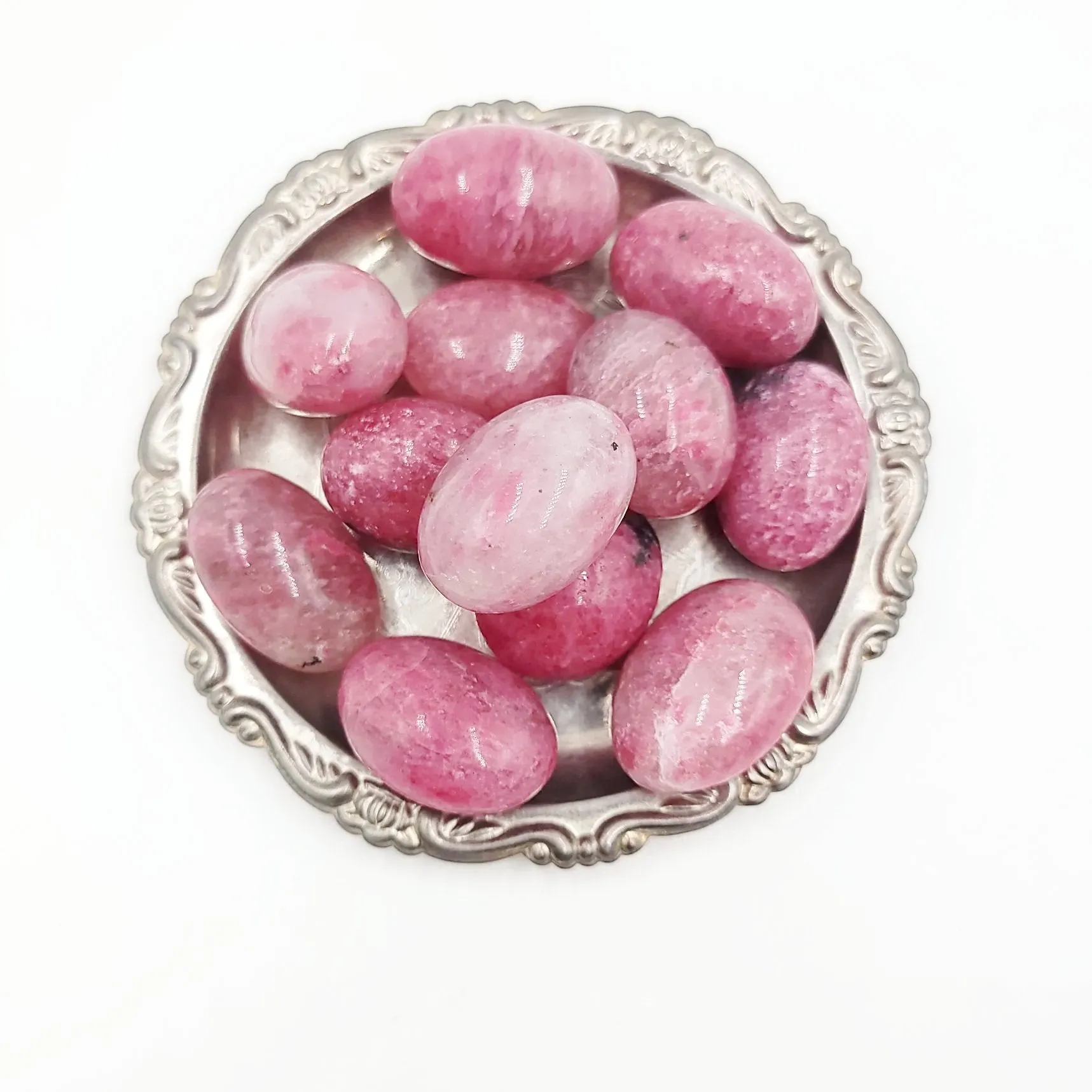 Rhodonite Tumbled Stone High Quality