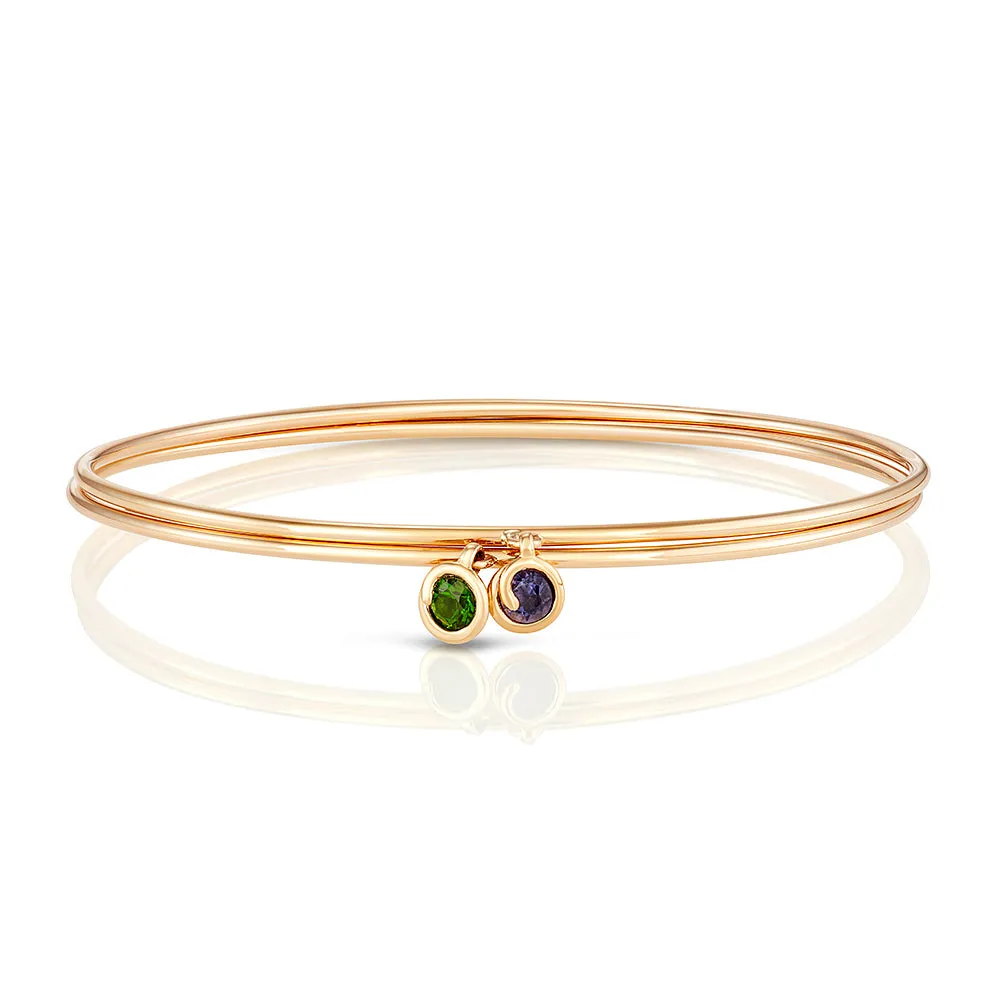 Scroll Charm Chrome Diopside Bracelet