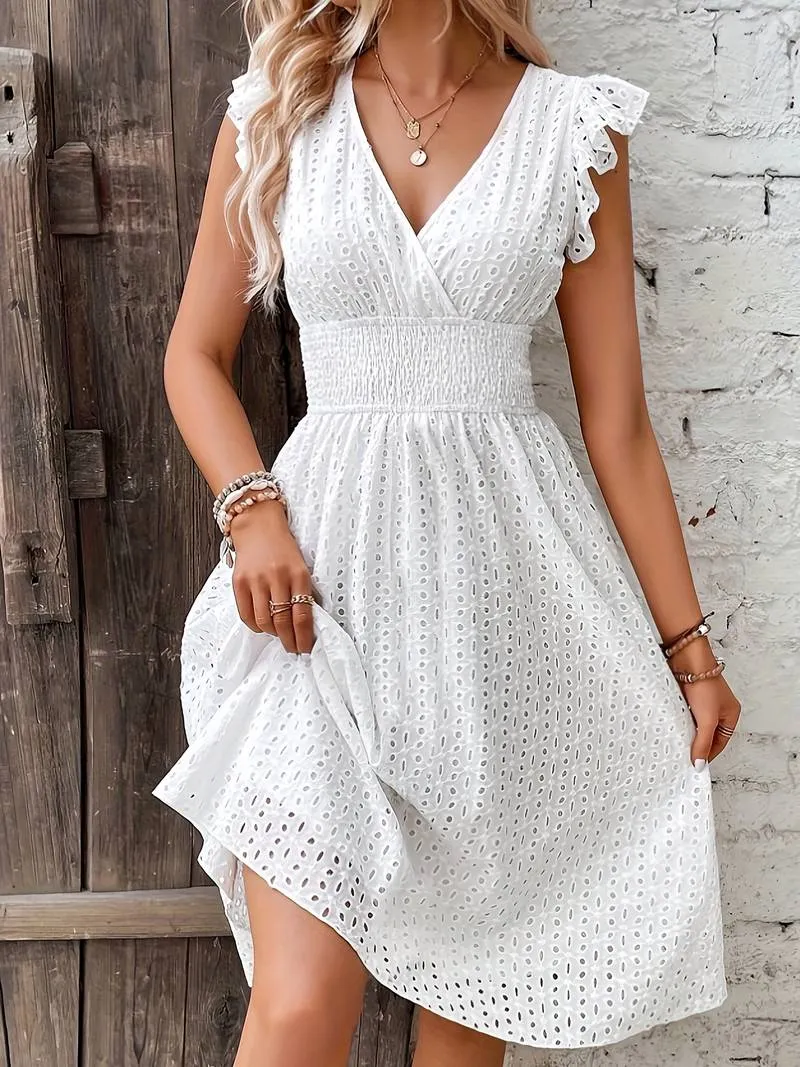Sofia – Charming Women’s Spring/Summer Ruffle Sleeve Dress