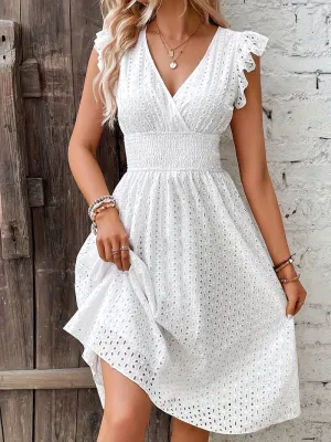 Sofia – Charming Women’s Spring/Summer Ruffle Sleeve Dress