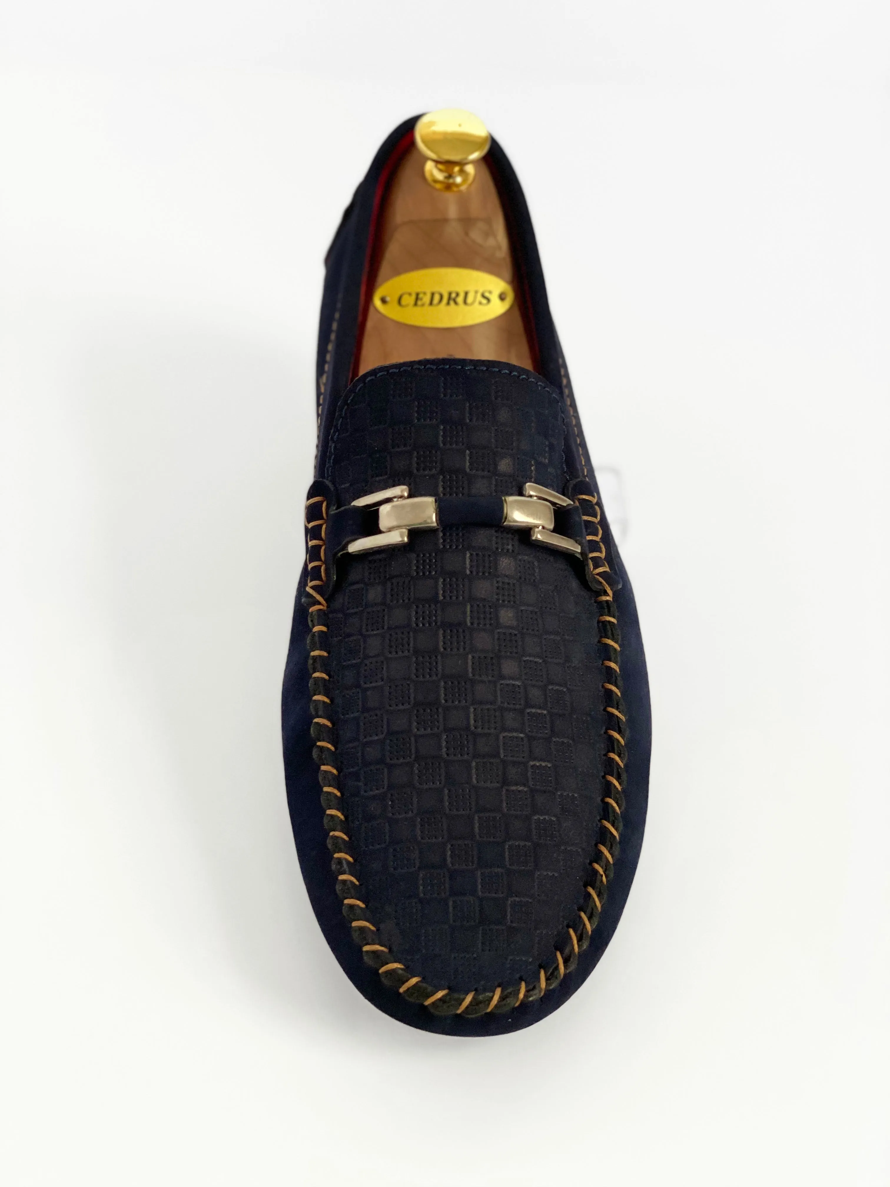The Classic Navy Moccasin